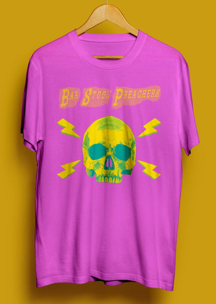 Pink Skull Unisex T shirt