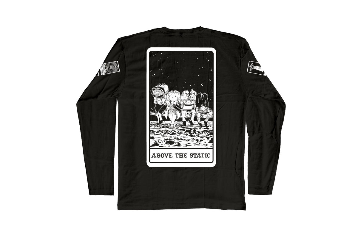Above The Static Tarot Card Long Sleeve Unisex Shirt