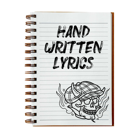 Handwritten Lyrics Sheets [PRE-ORDER] [CROWDFUND PERK]